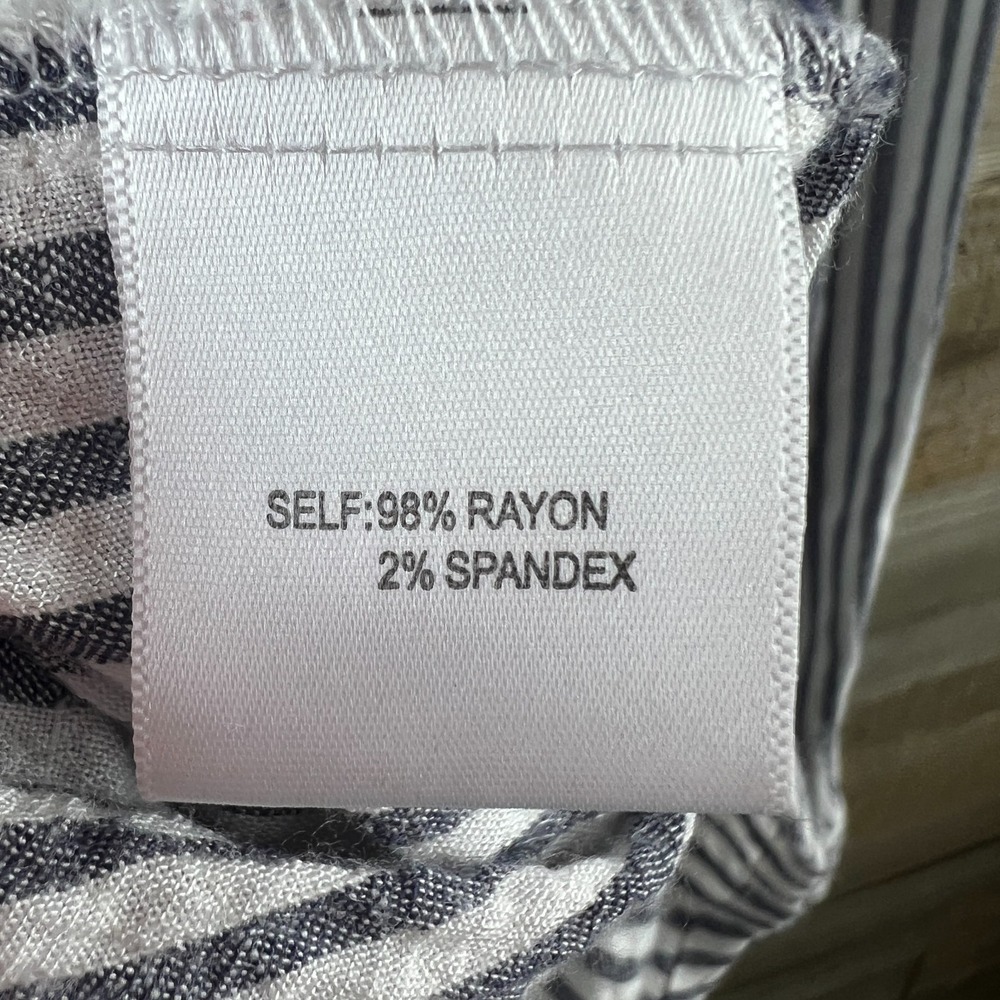 Jane & Delancey Womens Shirt Long Sleeve‎ Button Up Striped Size Large - Picture 8 of 8